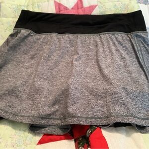 Gray and Black Athletic Skirt